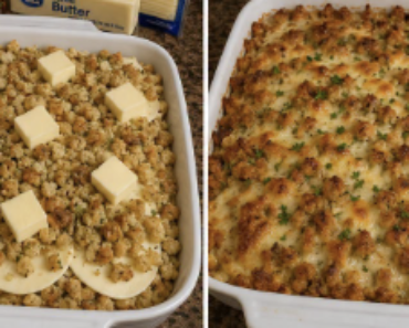 Chicken stuffing casserole