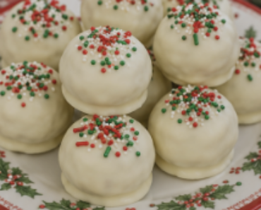 No-Bake Christmas Peanut Butter Truffles