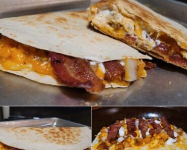 Cheesy Breakfast Quesadilla Delight Cheesy Breakfast Quesadilla Delight