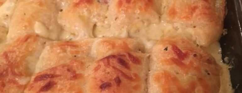 Chicken Cheese Crescent Roll Casserole