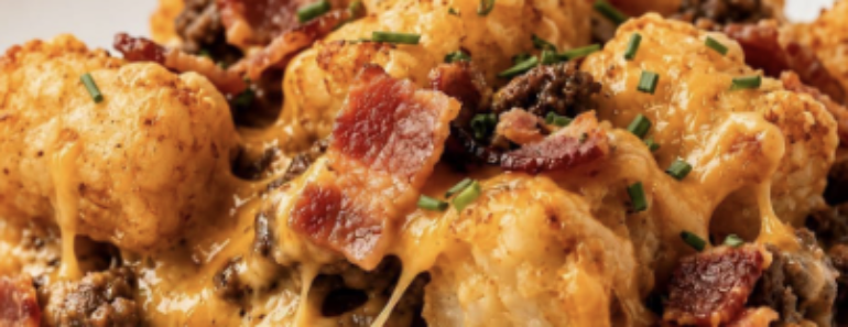Bacon Cheeseburger Tater Tot Casserole