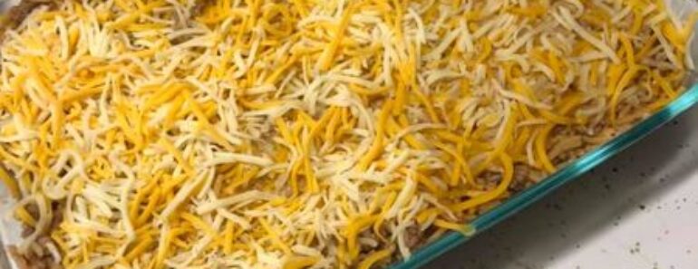 Cheesy Taco Rice Casserole