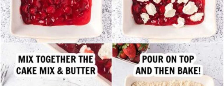 Strawberry Cheesecake Dump Cake Recipe