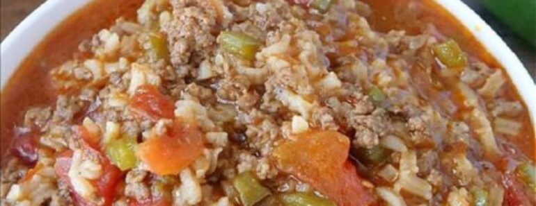 Hearty Beef and Tomato Winter Soup