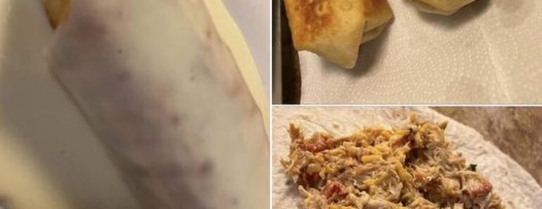 Homemade Smothered Chicken Chimichangas