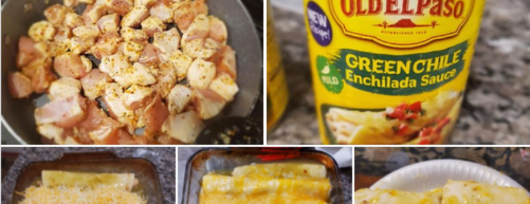 Creamy Chicken Enchiladas