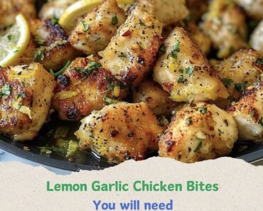 Lemon Garlic Chicken Bites