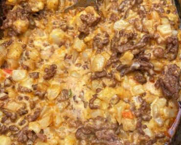 Crock Pot Beefy Potatoes Taco Casserole