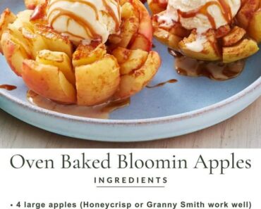 Cinnamon-Spiced Bloomin’ Pears