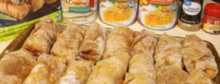👉 Peach CobblerEggrolls