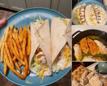 Home made snack wraps