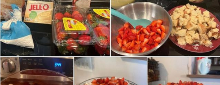 Strawberry Shortcake Trifle Dessert