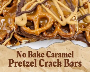 No-Bake Caramel Pretzel Crack Bars