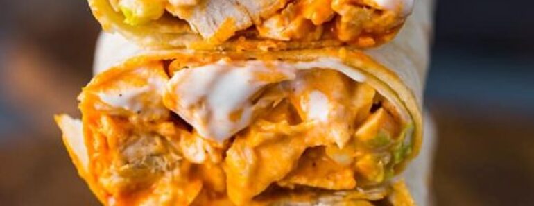 Quick and Easy Buffalo Chicken Wraps