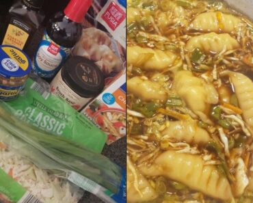 👉Calming Chicken Potsticker Soup