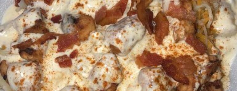 👉Chicken AlfredoBaked