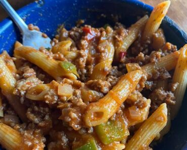 👉Sloppy Joe Penne Pasta Casserole