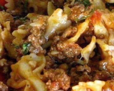 👉Crock Pot Bow Tie Casserole