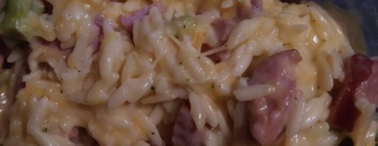 👉Comforting Cheesy Orzo with Sausage and Broccoli