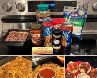 Homemade Pizza and Cheese Stick Combo