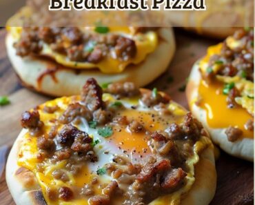 Sausage, Egg, and Cheese Breakfast English Muffin Pizzas