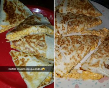 Creamy Buffalo Chicken Quesadillas