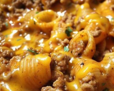 👉Slow Cooker Cheesy Taco Pasta