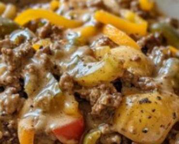 👉Cheesesteak Potato Casserole Stuffed Bell Peppers