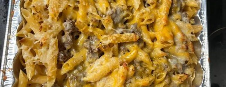 Cheeseburger Ziti Casserole Recipe