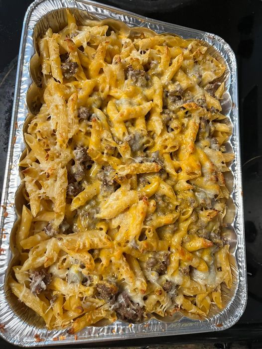 Cheeseburger Ziti Casserole Recipe Easy Family Recipes