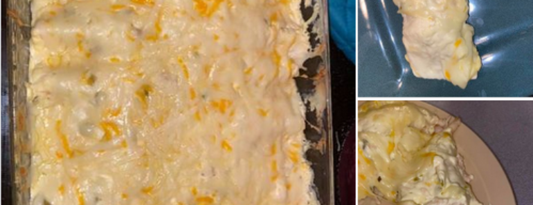 Easy White Sauce Chicken Enchiladas