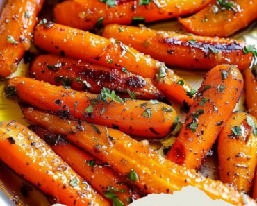 Honey Garlic Butter Roasted Carrots Recipe