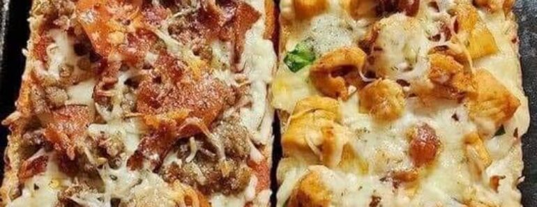 👉Homemade FrenchBreadPizza