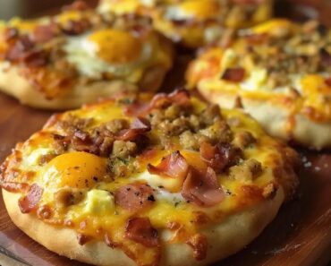 👉EnglishMuffin Breakfast Pizza