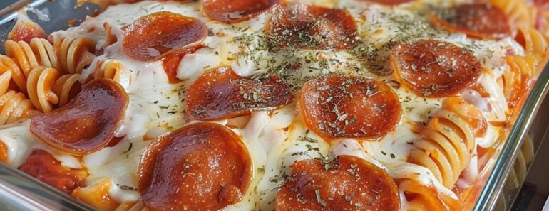 Pepperoni Pizza Casserole