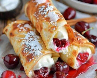 👉Cherry Cheesecake Chimichangas 👉Cherry Cheesecake Chimichangas