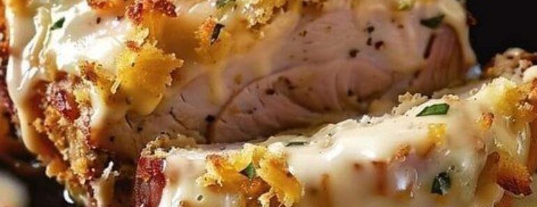 Savory Chicken Cordon Bleu Meatloaf