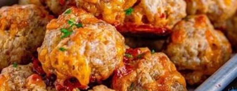 👉Best Rotel Cream Cheese Sausage Balls