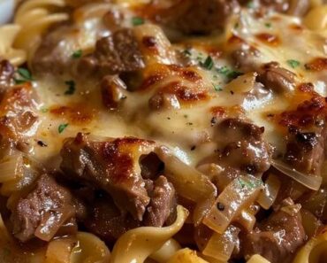 French Onion Beef and Noodles