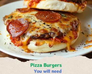 Italian-Style Fusion Pizza Burgers