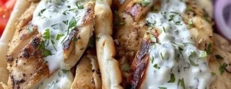 Greek Chicken Gyros recipe