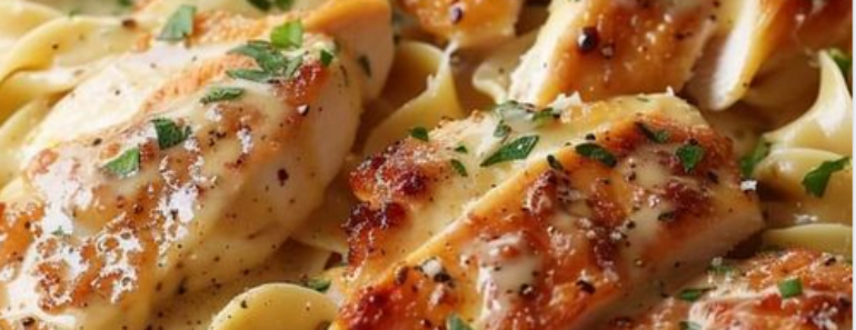 Chicken with Buttered Noodles based