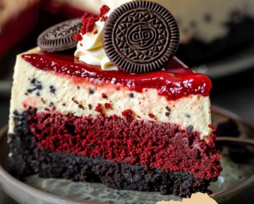 Red Velvet Oreo Cheesecake