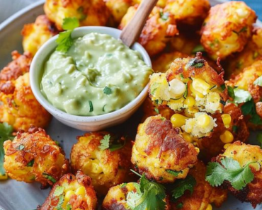 Mini Haloumi and Corn Fritters