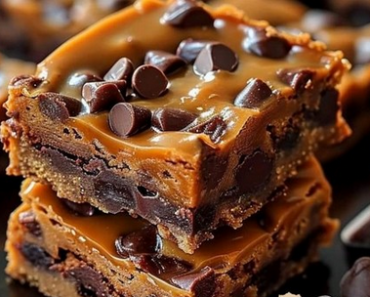 Decadent Chocolate Chip Caramel Bars