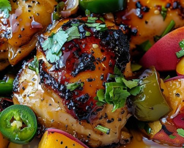 Jalapeño Glazed Chicken Thighs