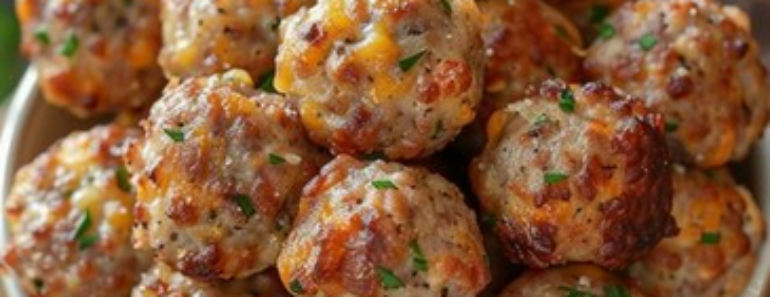 👉Savory Bisquick Sausage Balls
