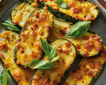 👉Cheesy Garlic Zucchini Steaks