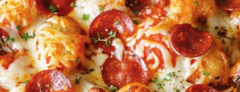 Pizza Tot Casserole