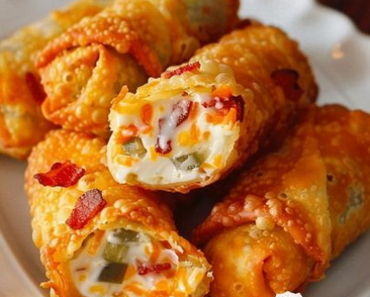 👉Mini Jalapeno Popper Egg Rolls